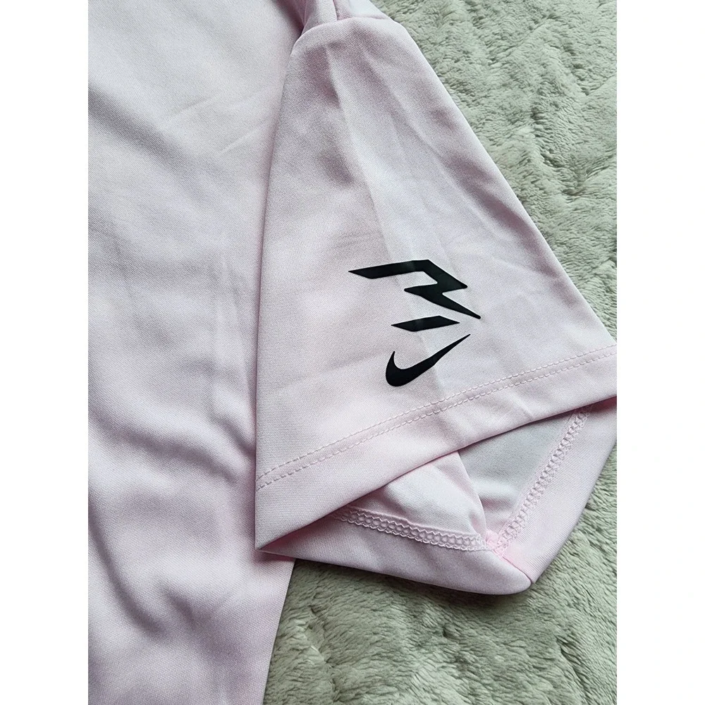 Nike 3 Brand Girls Pink Dri-FIT Level Up Graphic T-Shirt L 12/14